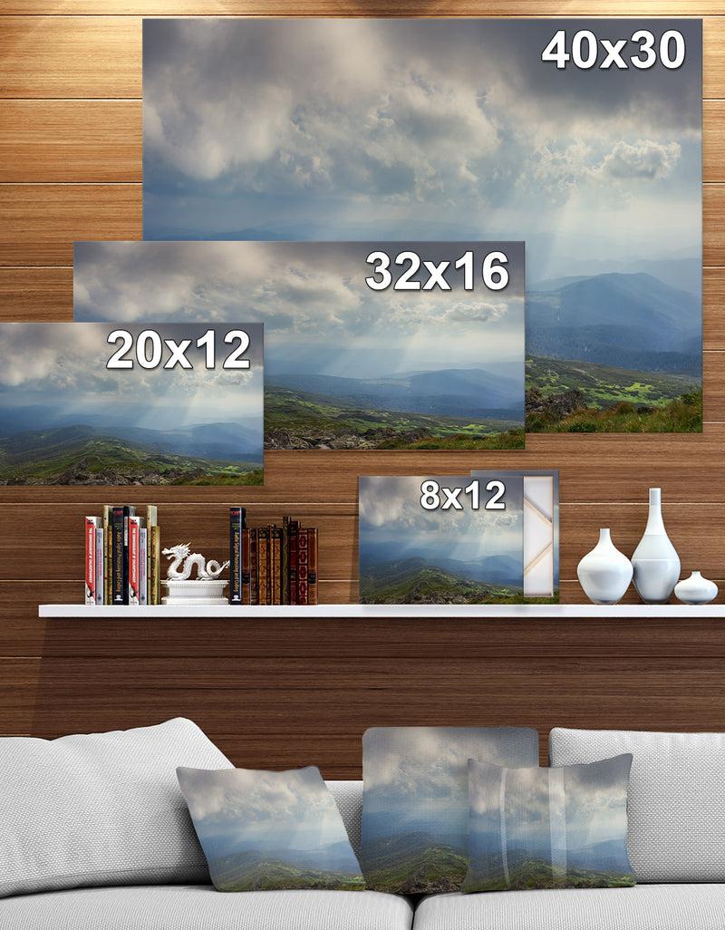 DesignQ Carpathian Mountains Panorama View - Landscapes Photography On Wrapped Canvas