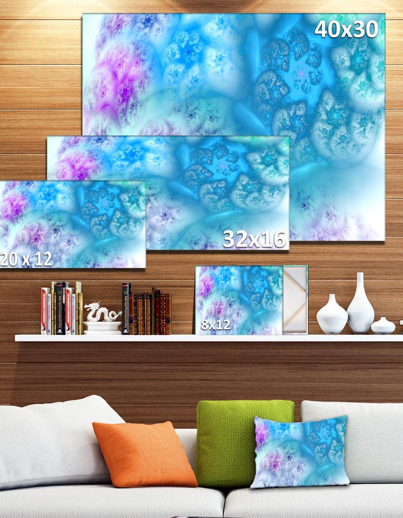 DesignQ Clear Blue Magic Stormy Sky - Extra Large Abstract Canvas Art Print