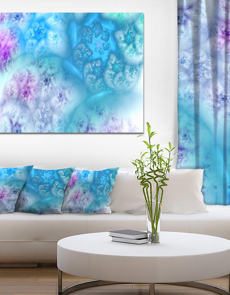 DesignQ Clear Blue Magic Stormy Sky - Extra Large Abstract Canvas Art Print