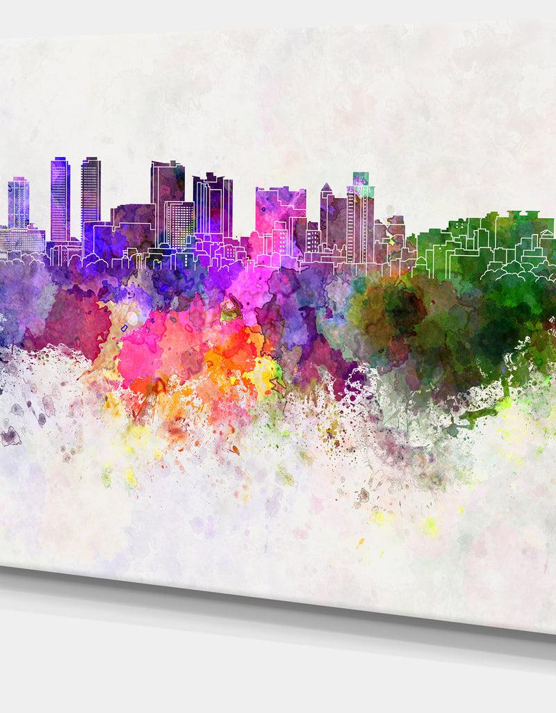 DesignQ Colombo Skyline - Cityscape Canvas Artwork Print