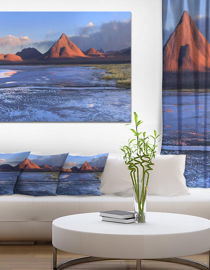 DesignQ Colorado Lagoon and Volcano Pabellon - Landscape Wall Artwork