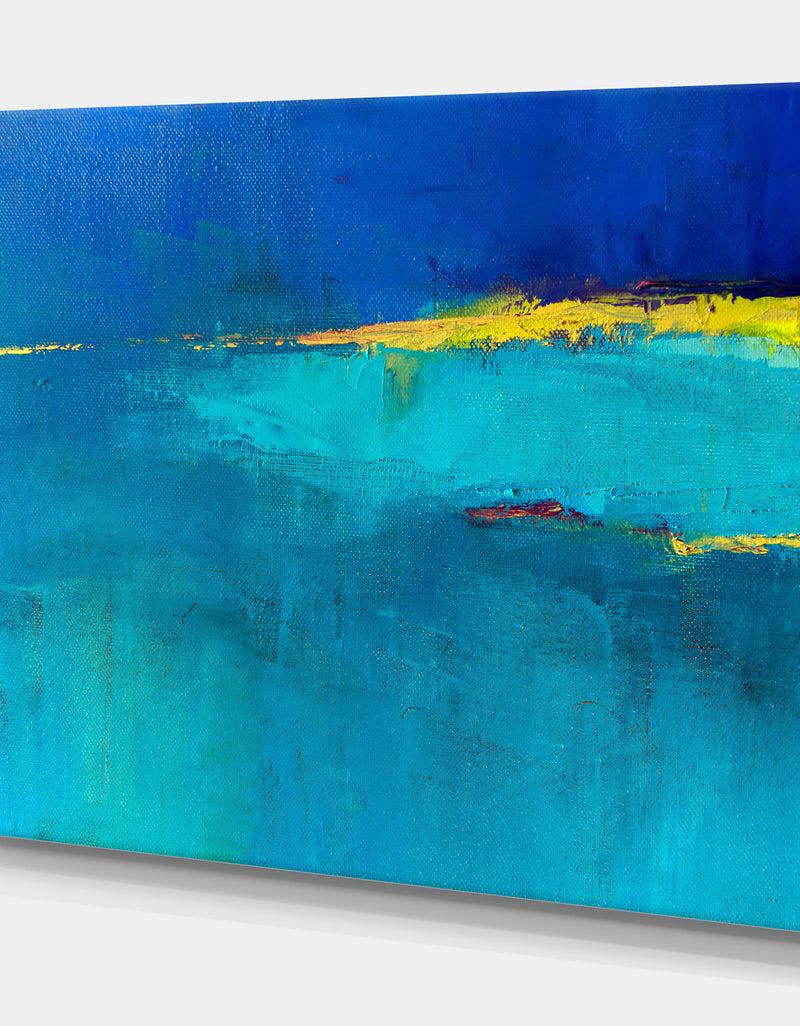 DesignQ Colorful Abstract Oil Painting - Contemporary Painting Print On Wrapped Canvas