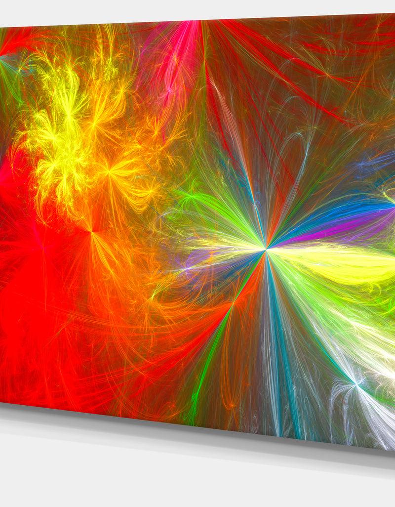 DesignQ Colorful Christmas Spectacular Show - Large Glossy Canvas Art Print