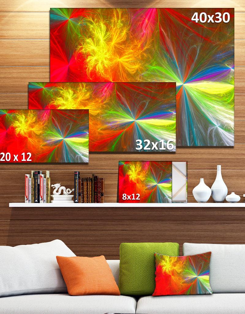 DesignQ Colorful Christmas Spectacular Show - Large Glossy Canvas Art Print