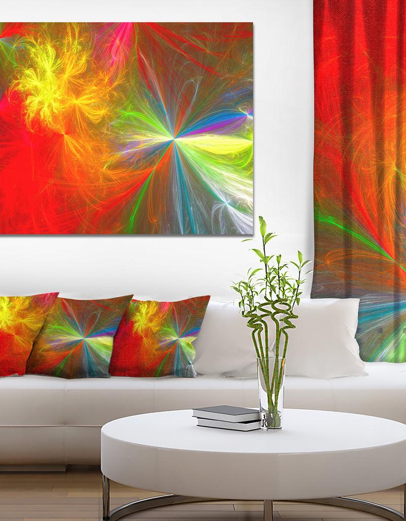 DesignQ Colorful Christmas Spectacular Show - Large Glossy Canvas Art Print