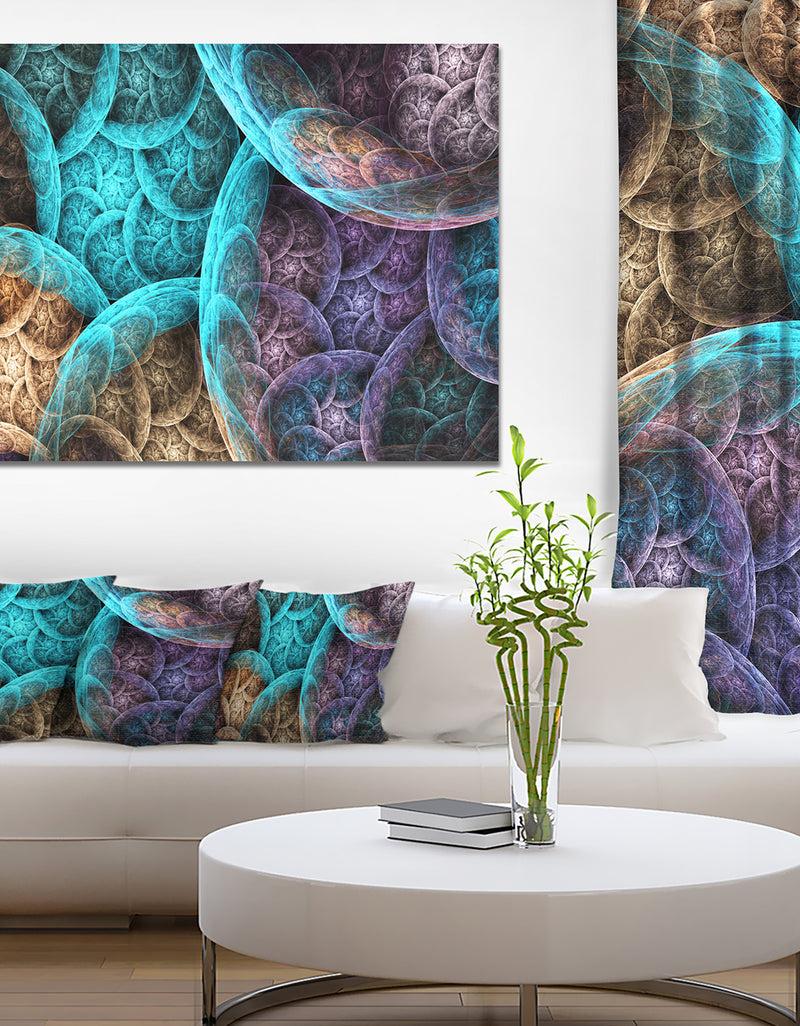 DesignQ Colorful Dramatic Clouds - Extra Large Abstract Canvas Art Print