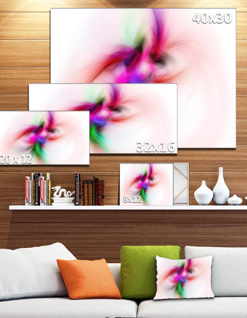 DesignQ Colorful Electromagnetic Field - Abstract Wall Art Canvas