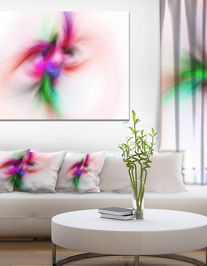DesignQ Colorful Electromagnetic Field - Abstract Wall Art Canvas