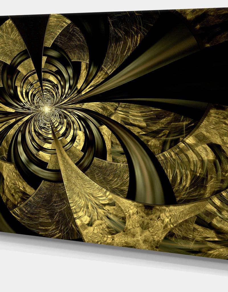 DesignQ Colorful Fractal Flower Pattern - Extra Large Abstract Canvas Art Print