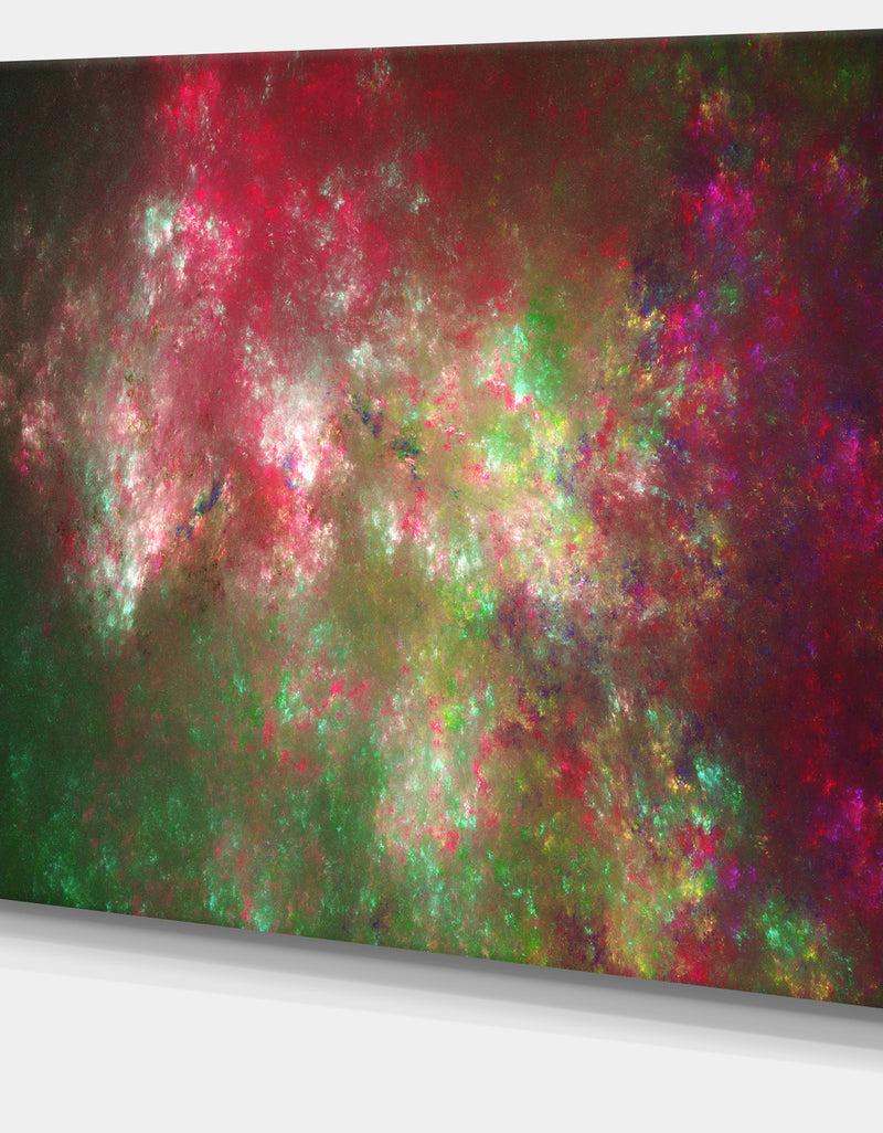 DesignQ Colorful Starry Fractal Sky - Abstract Wall Artwork