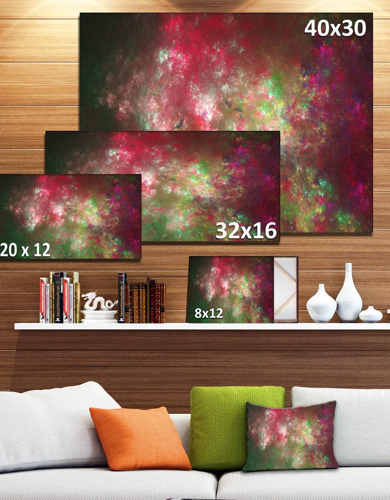 DesignQ Colorful Starry Fractal Sky - Abstract Wall Artwork