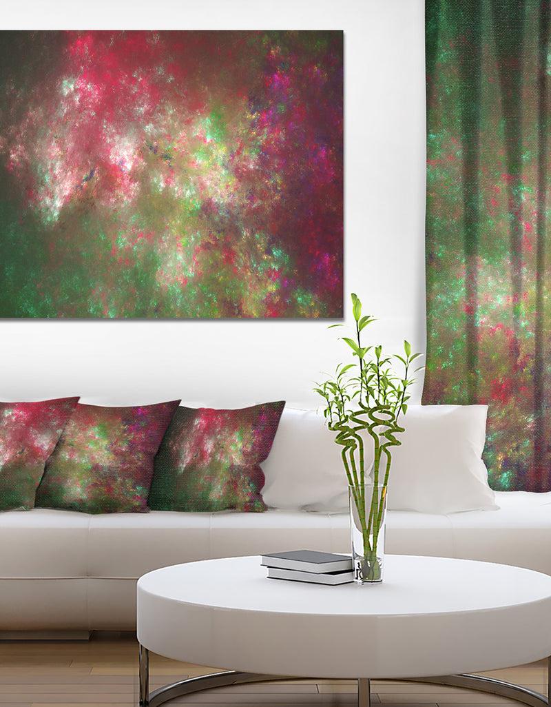 DesignQ Colorful Starry Fractal Sky - Abstract Wall Artwork
