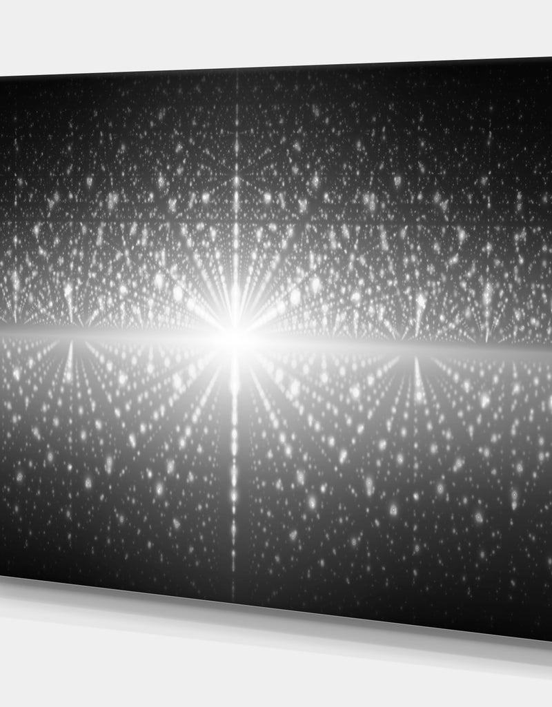 DesignQ Cosmic Galaxy With Shining Stars'Extra Large Abstract Canvas Art Print