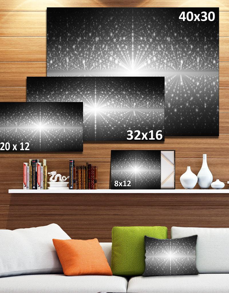 DesignQ Cosmic Galaxy With Shining Stars'Extra Large Abstract Canvas Art Print