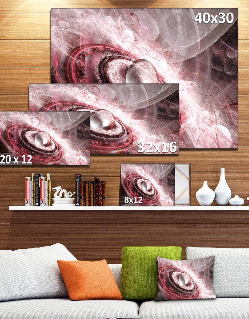 DesignQ Crystal Rotating Flying Saucer - Extra Large Floral Canvas Art Print