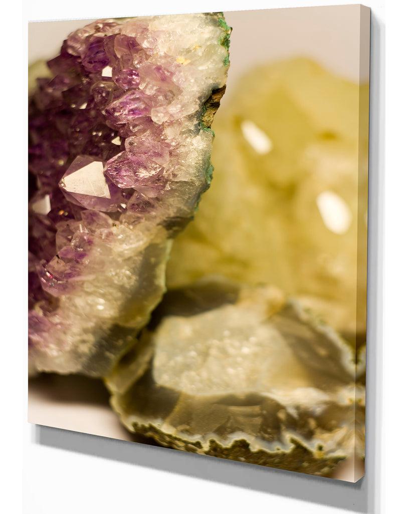 DesignQ Crystals - Stone Photographic On Wrapped Canvas