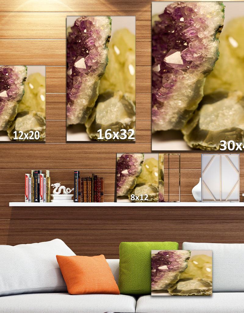 DesignQ Crystals - Stone Photographic On Wrapped Canvas