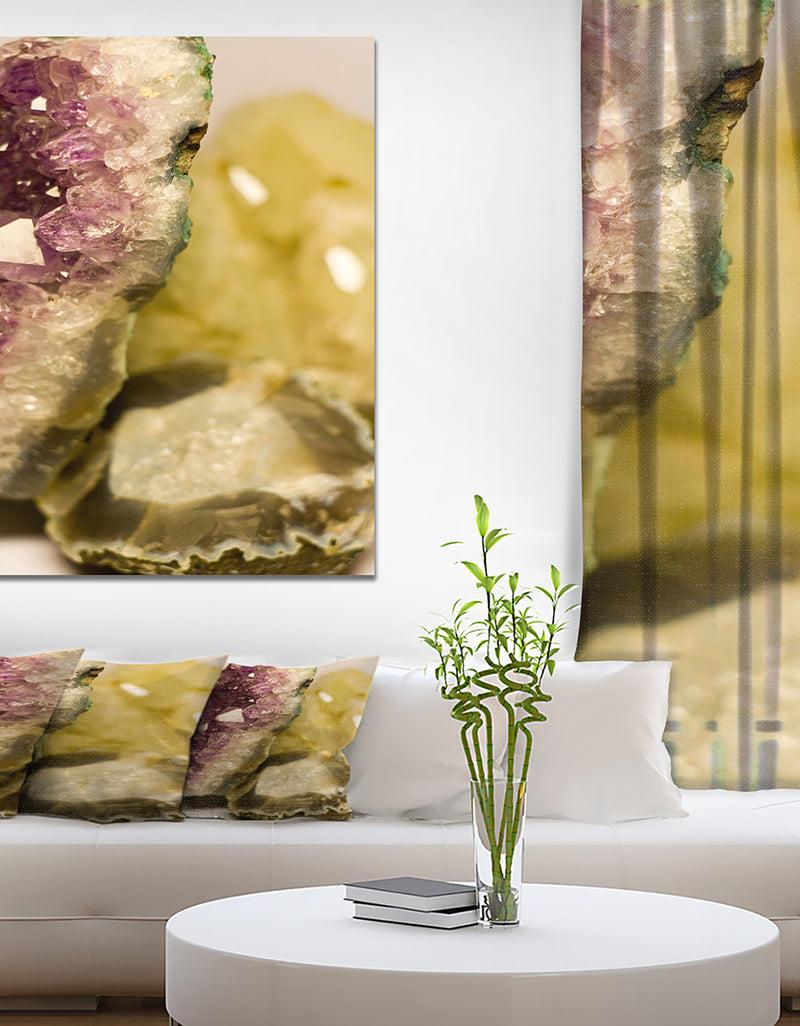 DesignQ Crystals - Stone Photographic on Wrapped Canvas