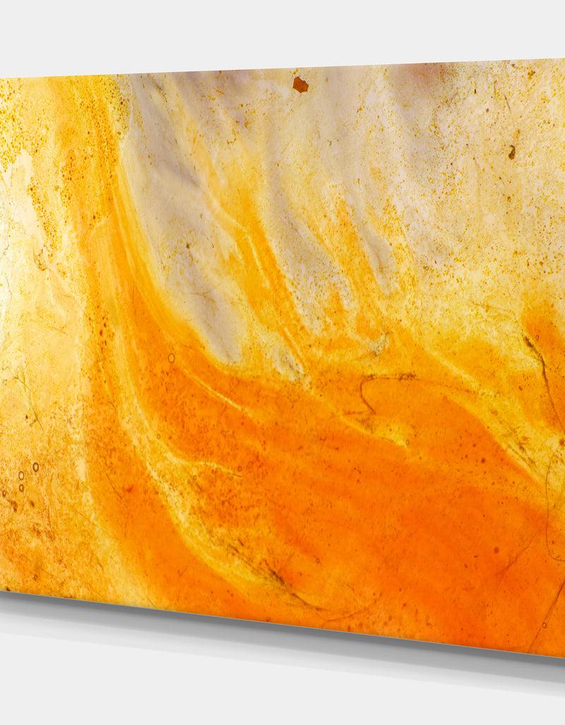 DesignQ Curlicue Of Paints - Stone Photographic On Wrapped Canvas