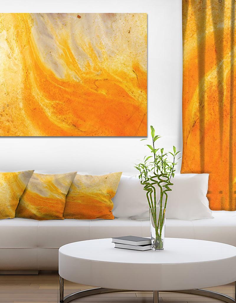 DesignQ Curlicue of Paints - Stone Photographic on Wrapped Canvas