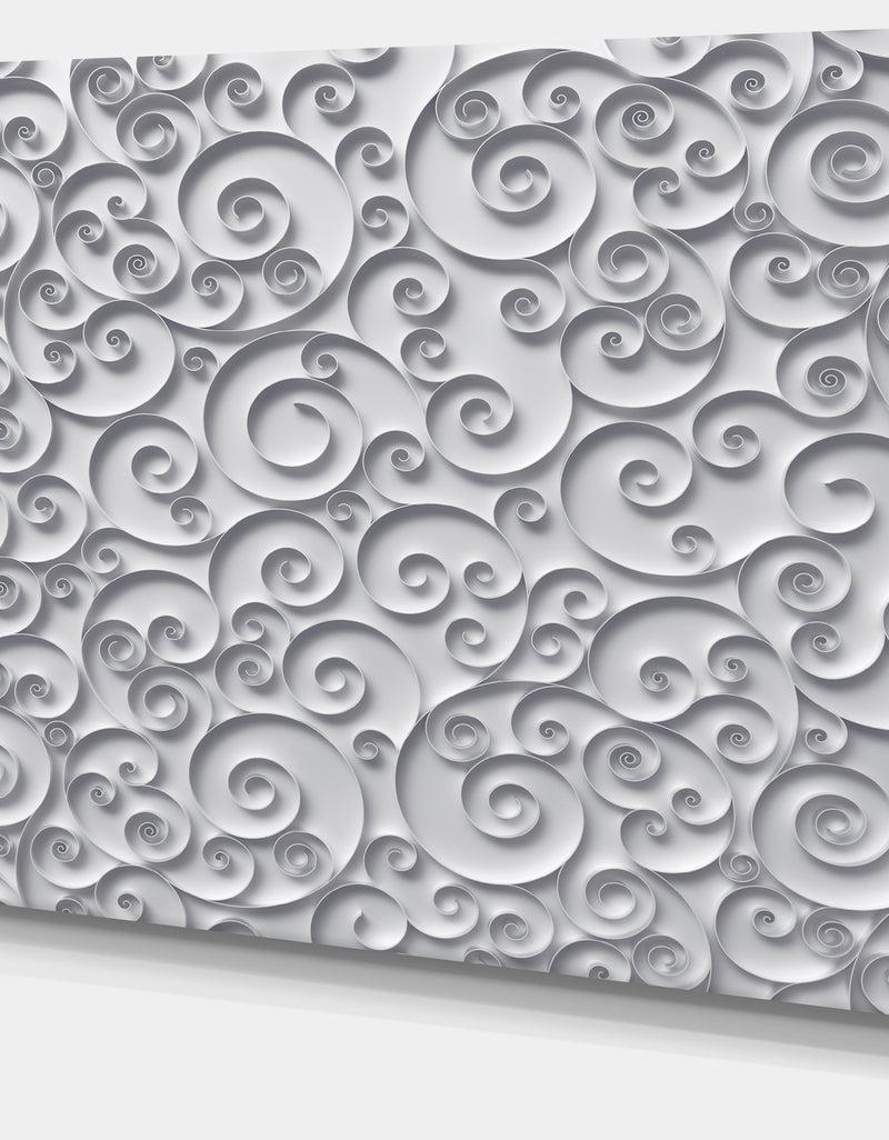 DesignQ Curly Paper Quilling Ribbons - Abstract Artwork On Canvas