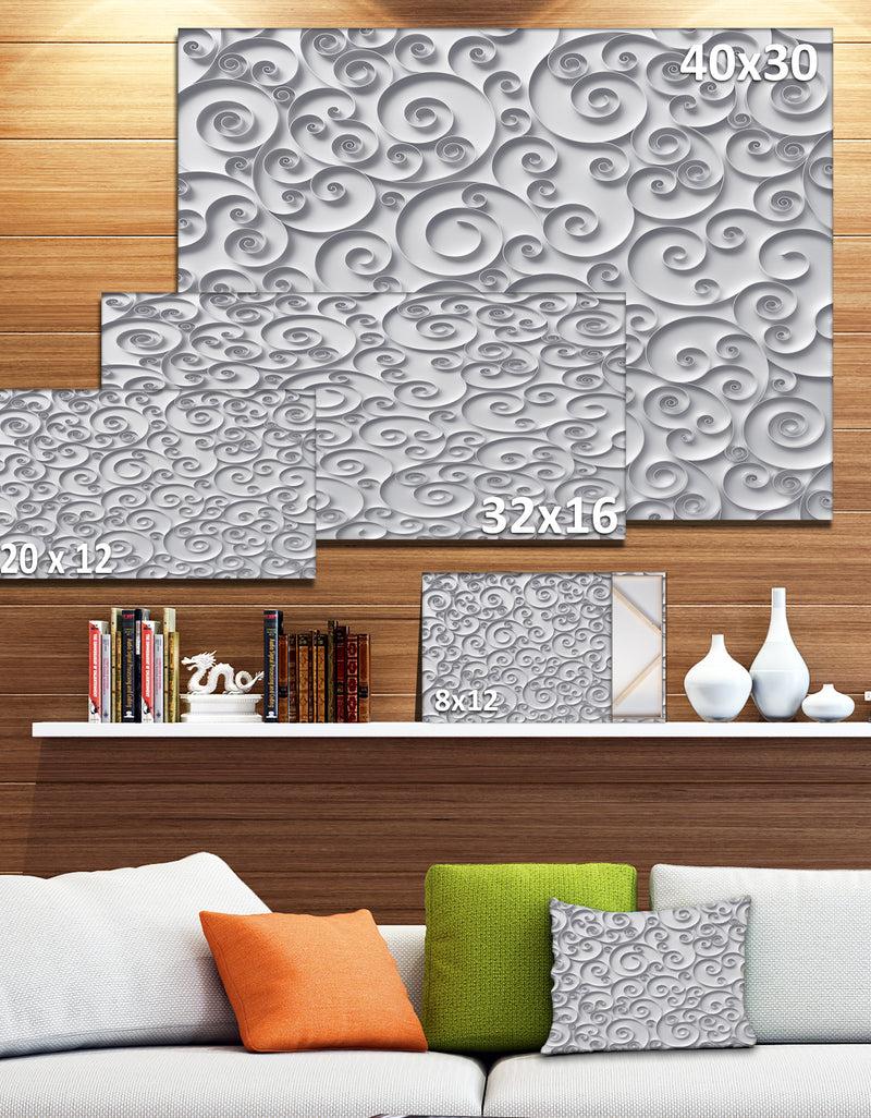 DesignQ Curly Paper Quilling Ribbons - Abstract Artwork On Canvas