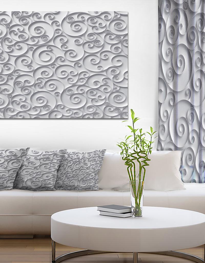 DesignQ Curly Paper Quilling Ribbons - Abstract Artwork On Canvas