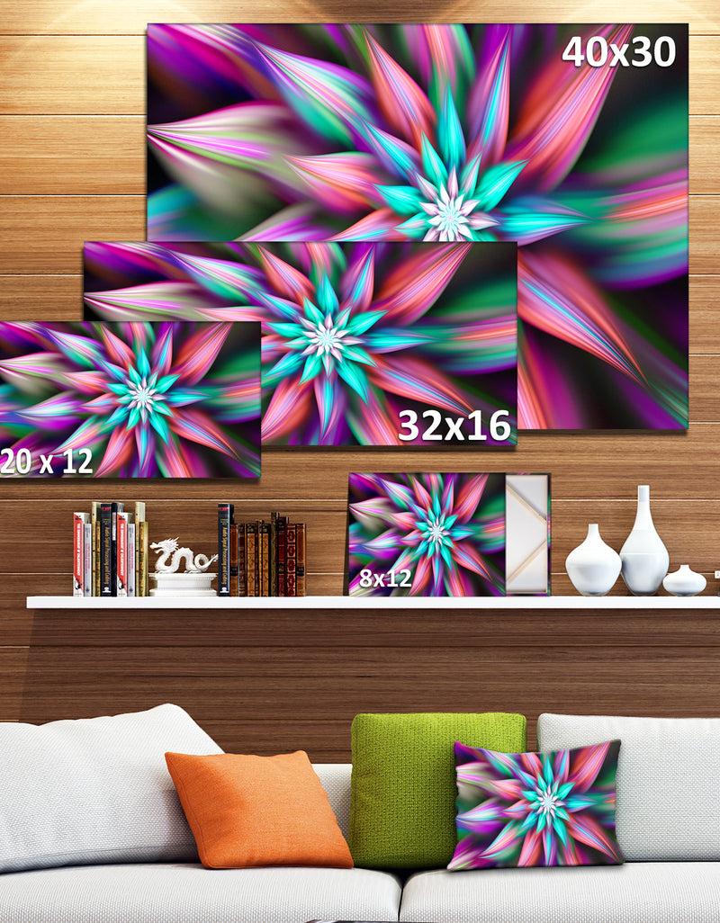 DesignQ Dance Of Multi-Color Exotic Flower - Modern Floral Art