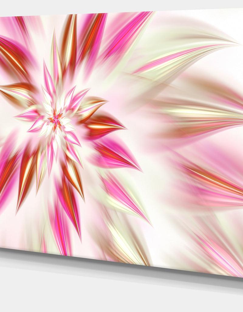 DesignQ Dance Of Red Exotic Flower - Modern Floral Art