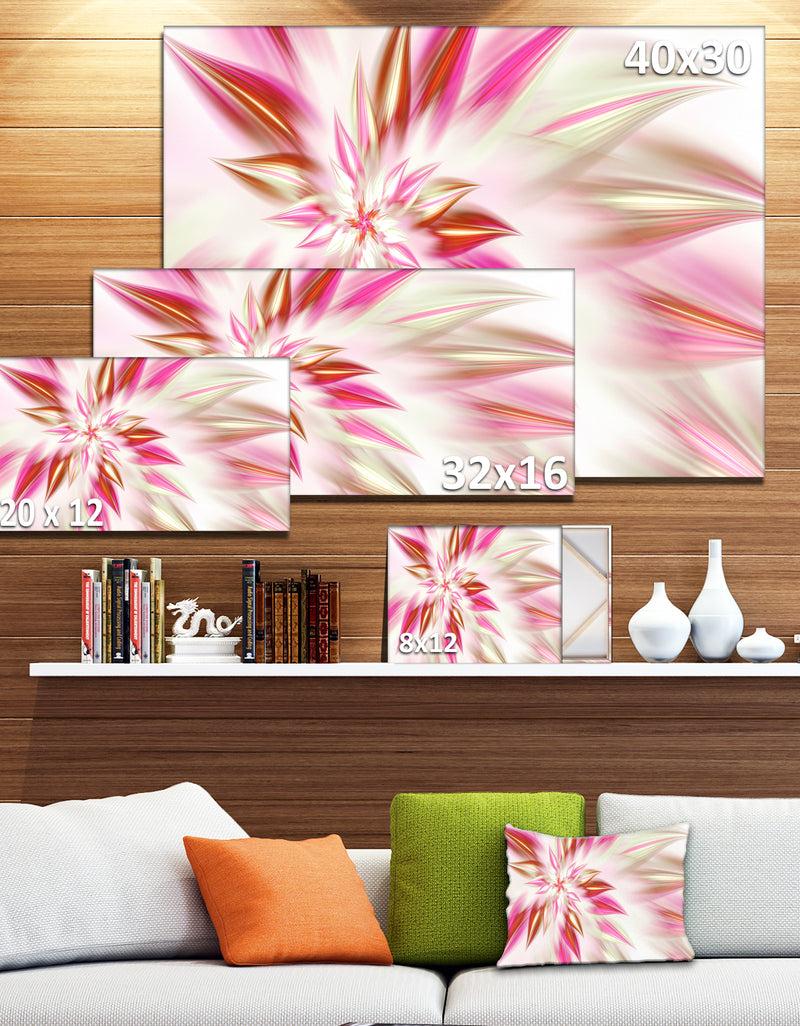 DesignQ Dance Of Red Exotic Flower - Modern Floral Art