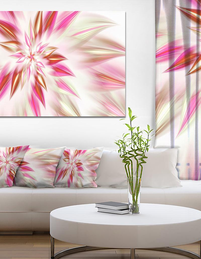 DesignQ Dance of Red Exotic Flower - Modern Floral Art