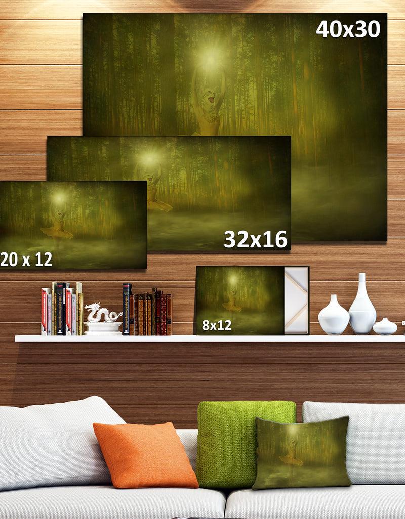 DesignQ Dance Of The Sun Landscape - Photo Canvas Art Print