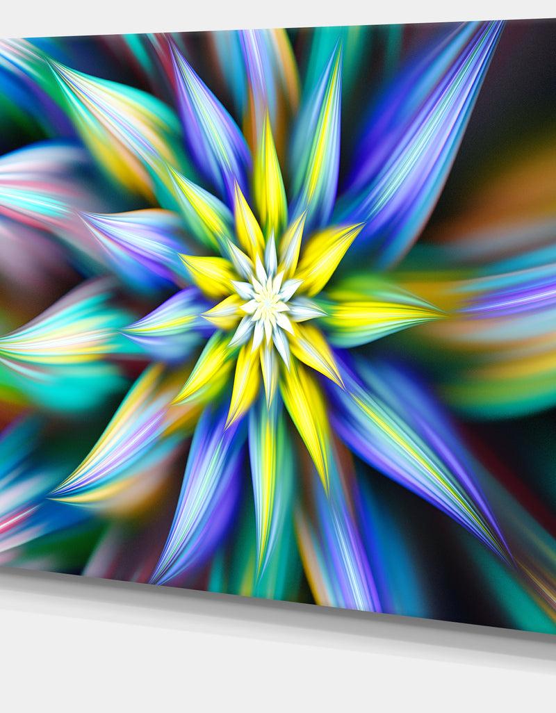 DesignQ Dancing Multi-Color Flower Petals - Extra Large Floral Canvas Art Print