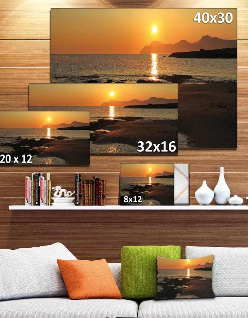 DesignQ Dawn On Majorca Panorama - Landscape Wall Artwork