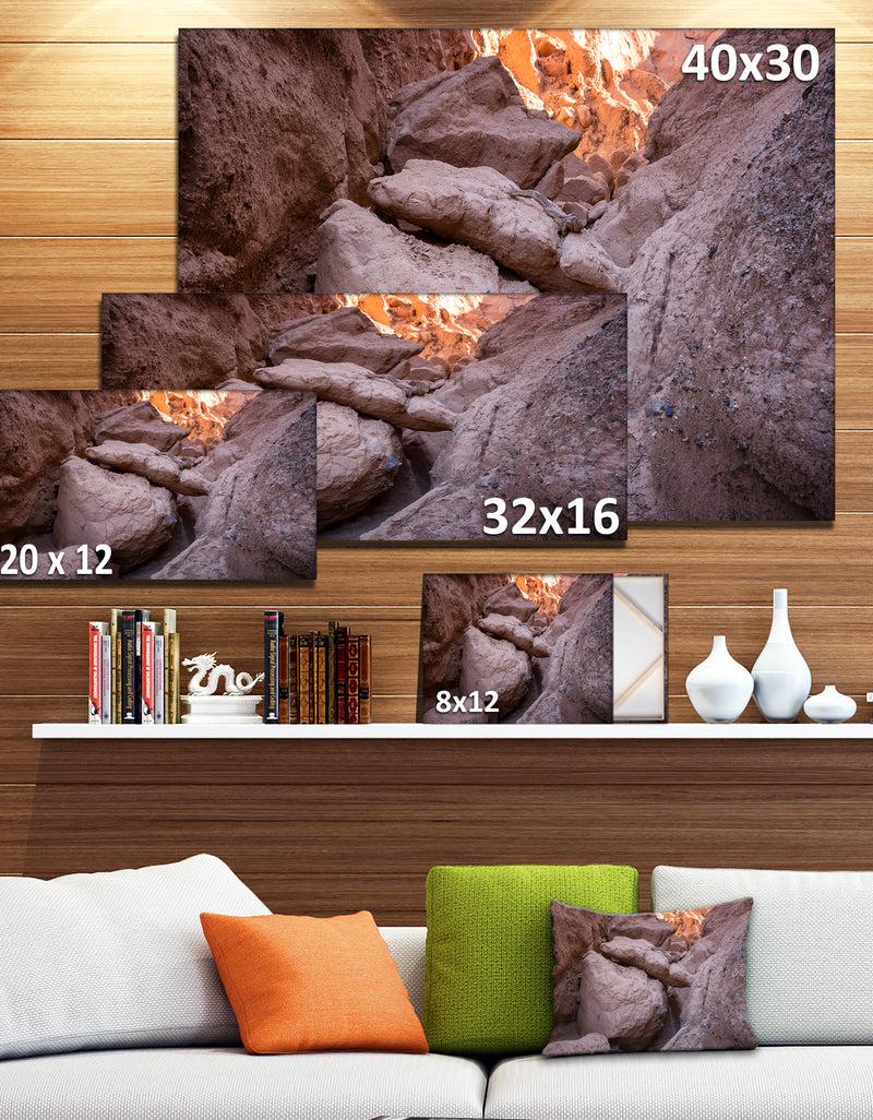 DesignQ Desert Mountains In Kazakhstan - Landscape Wall Artwork