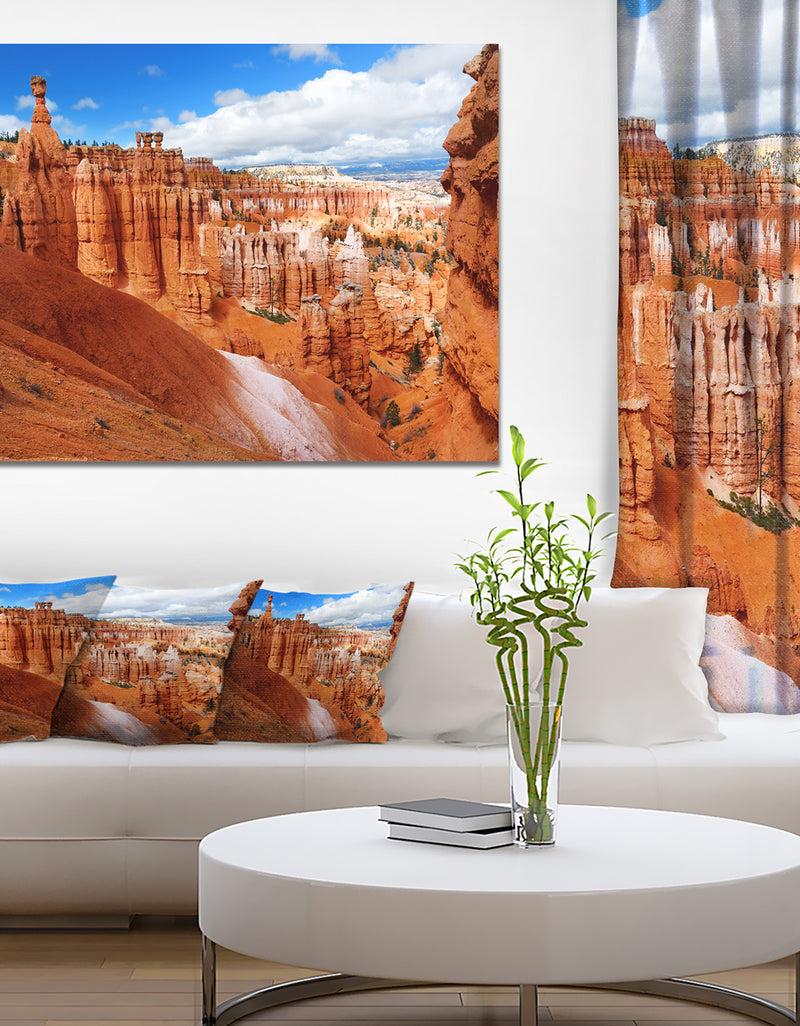 DesignQ Design Canvas Art Print 'Sandstone Hoodoos In Bryce Canyon - Extra Large Landscape Canvas Art Print