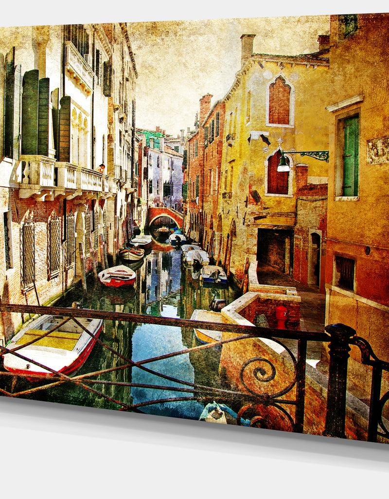 DesignQ Amazing Venice - Cityscape Canvas Art Print