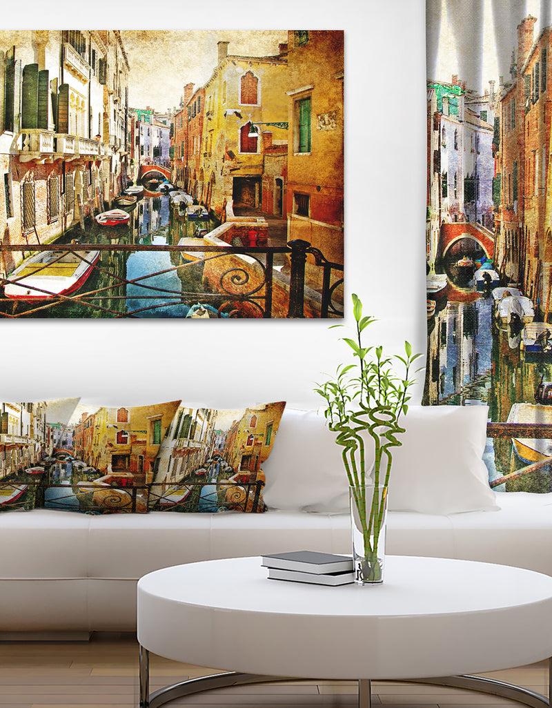 DesignQ Amazing Venice - Cityscape Canvas Art Print