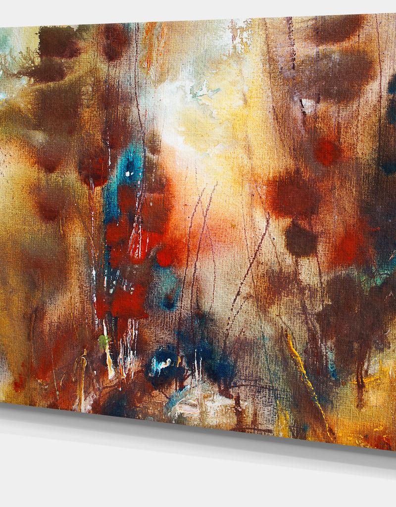 DesignQ Artistic Brown - Abstract Canvas Artwork