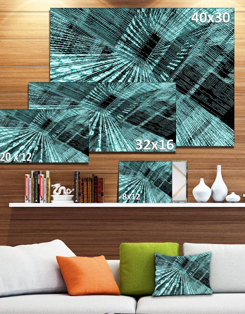 DesignQ Binary Code - Contemporary Art Canvas Print