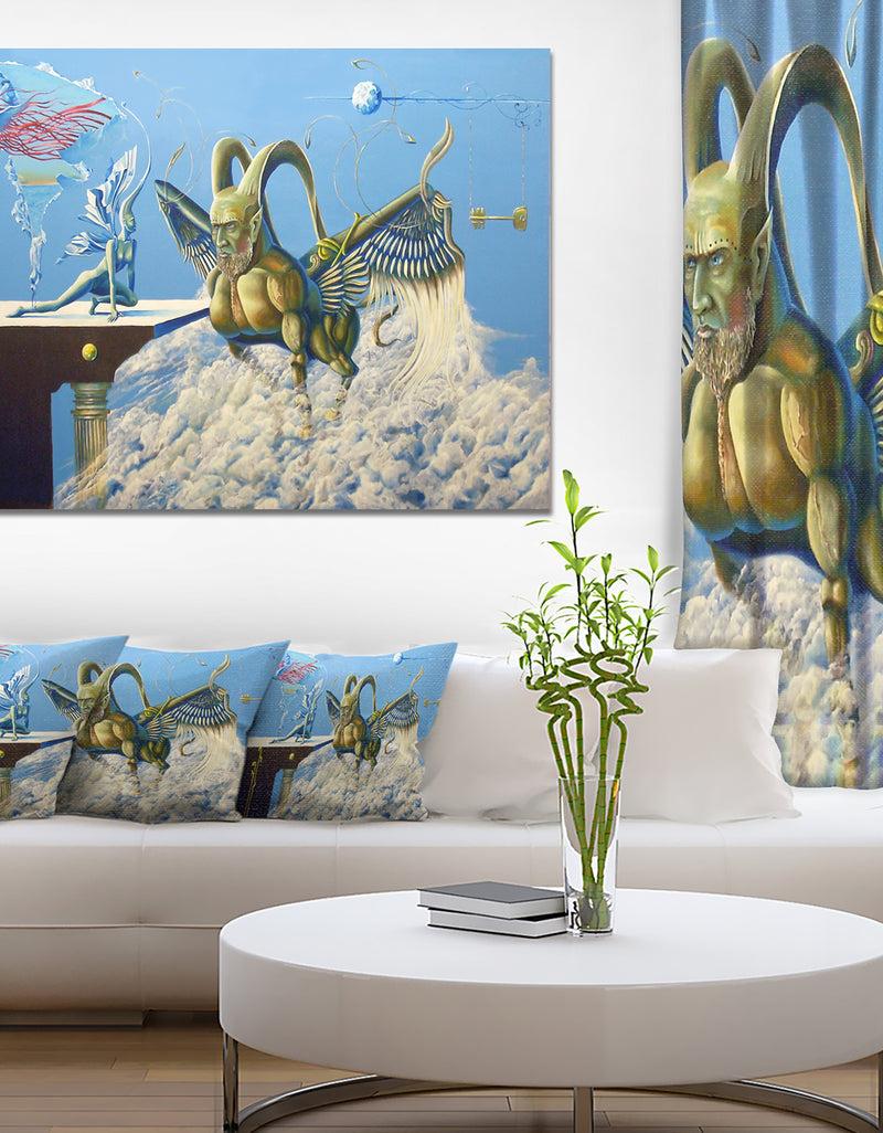 DesignQ Cherubim - Portrait Digital Art Canvas Print