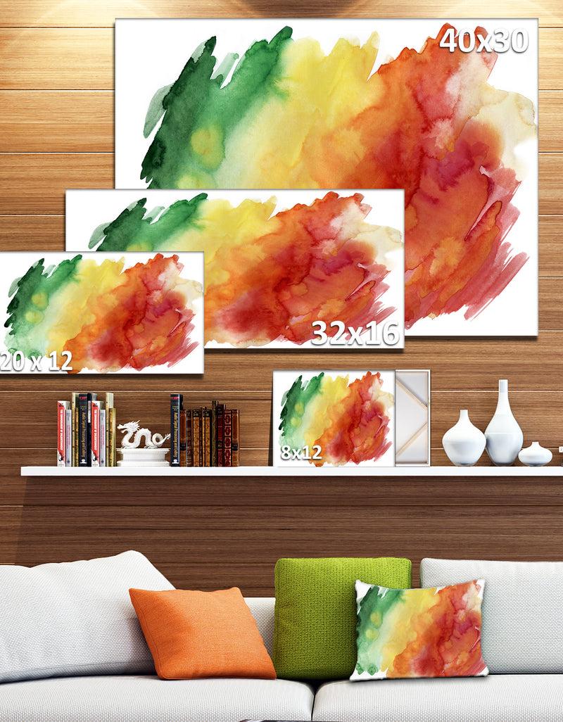 DesignQ Color Explosion - Abstract Canvas Art Print