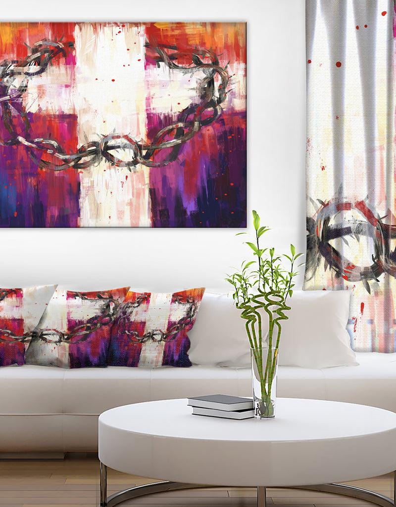 DesignQ Crown of Thorns - Abstract Canvas Art Print