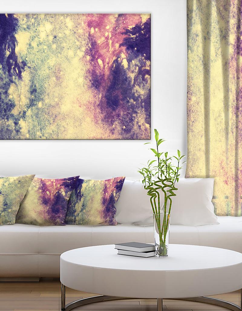 DesignQ Deep Blue and Purple - Abstract Canvas Print