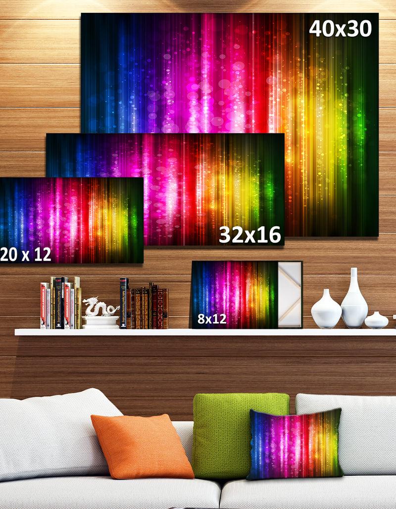 DesignQ Glowing Background - Abstract Canvas Artwork