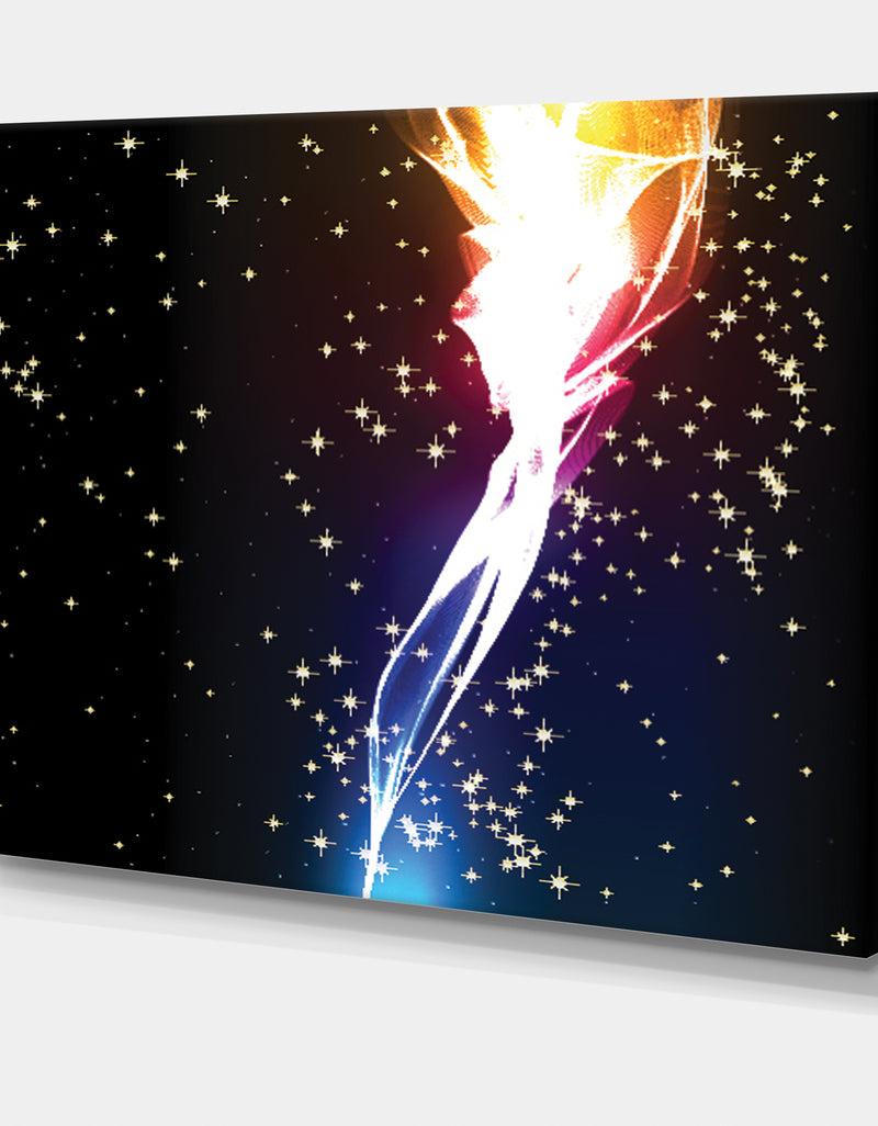 DesignQ Light Flower - Contemporary Canvas Art Print