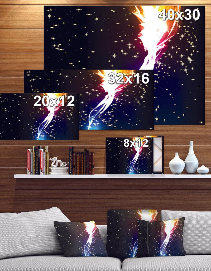 DesignQ Light Flower - Contemporary Canvas Art Print