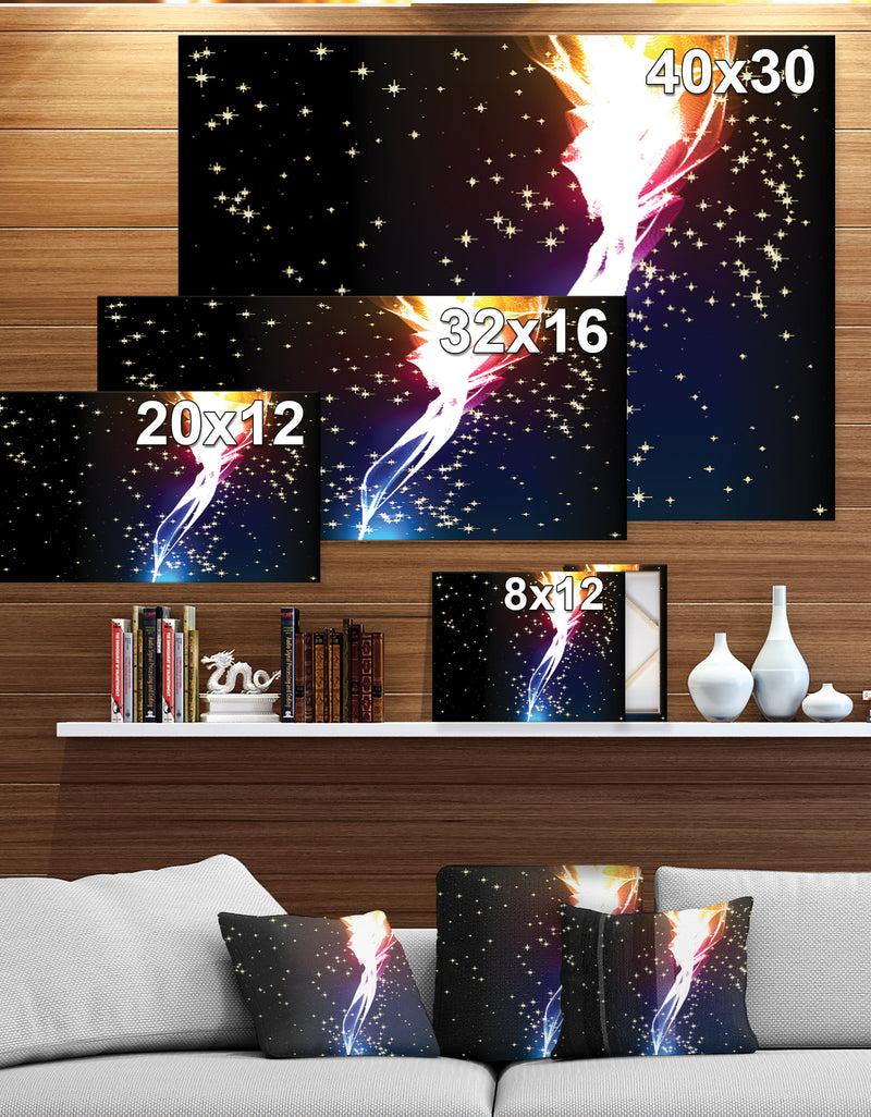 DesignQ Light flower - Contemporary Canvas Art Print