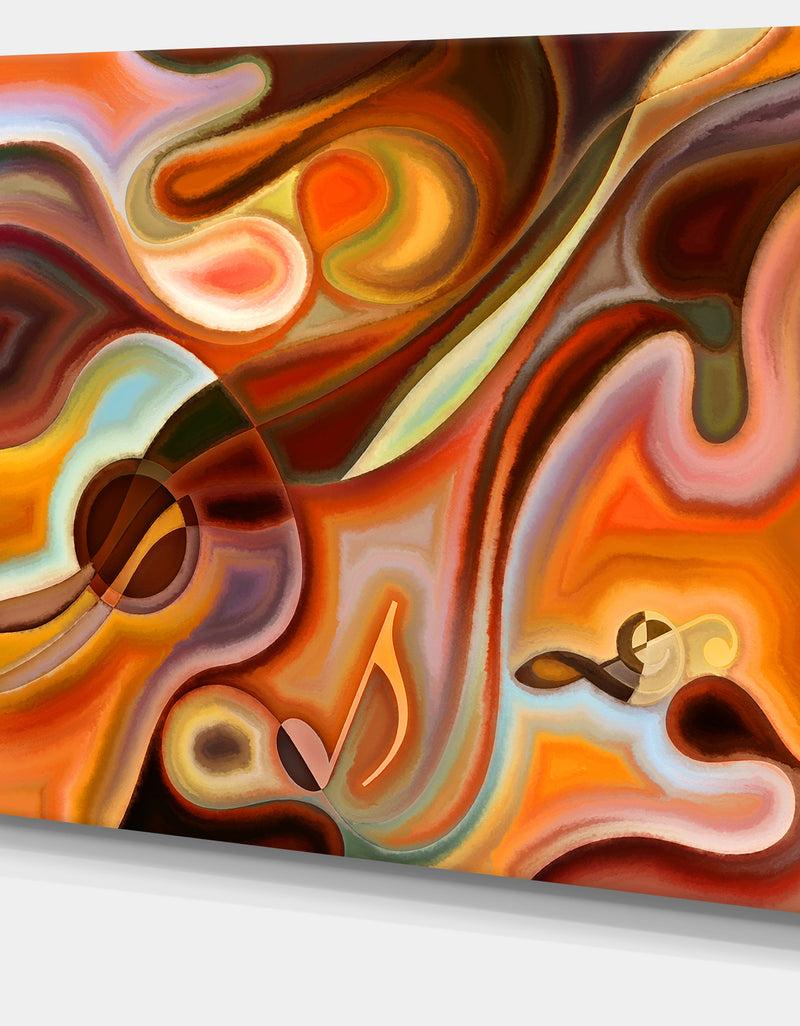 DesignQ Music Dreams - Abstract Canvas Art Print