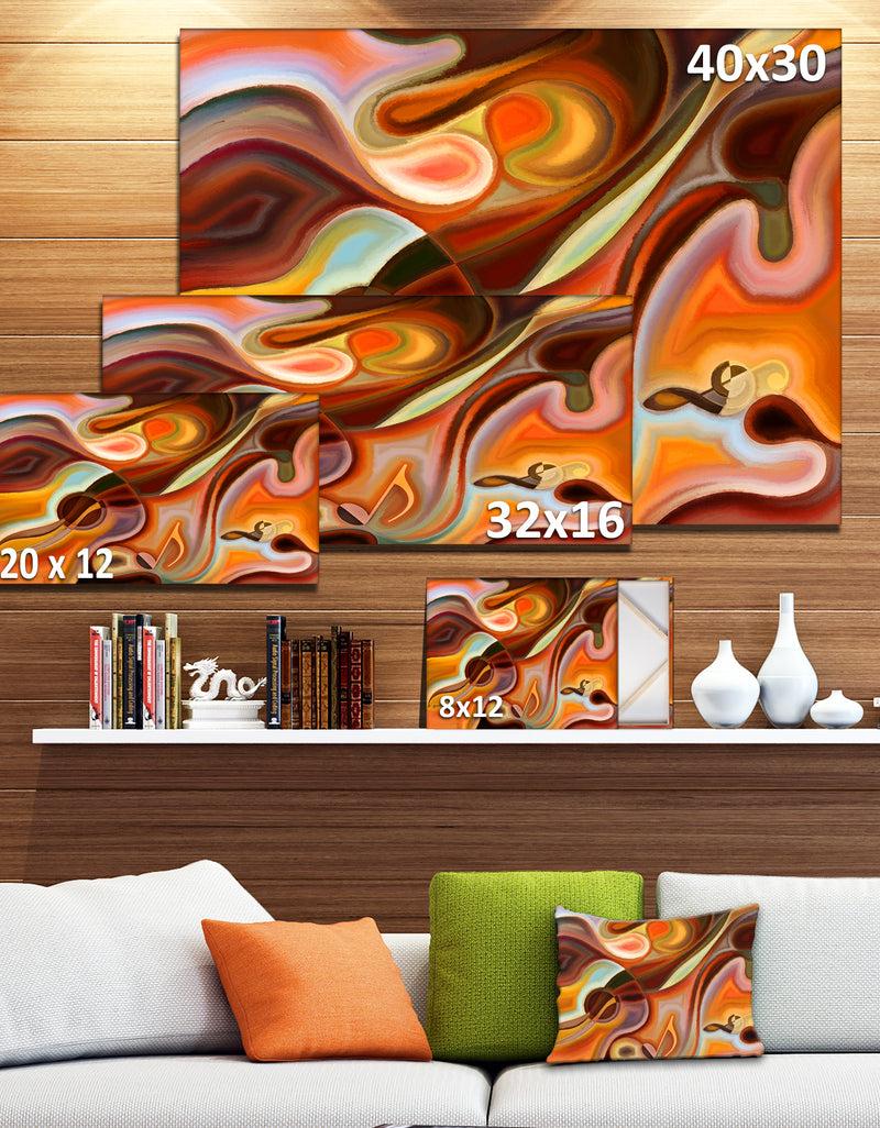 DesignQ Music Dreams - Abstract Canvas Art Print